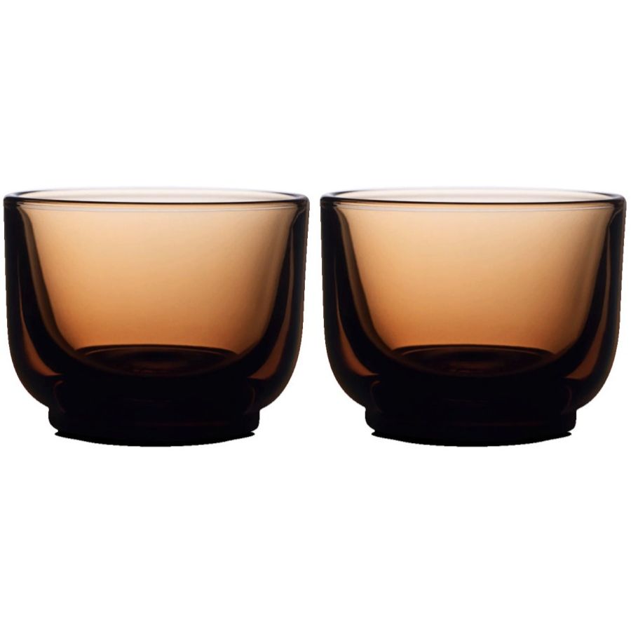 Fellow Pirch Cortado Set Of 2 Glasses 130 ml, Amber