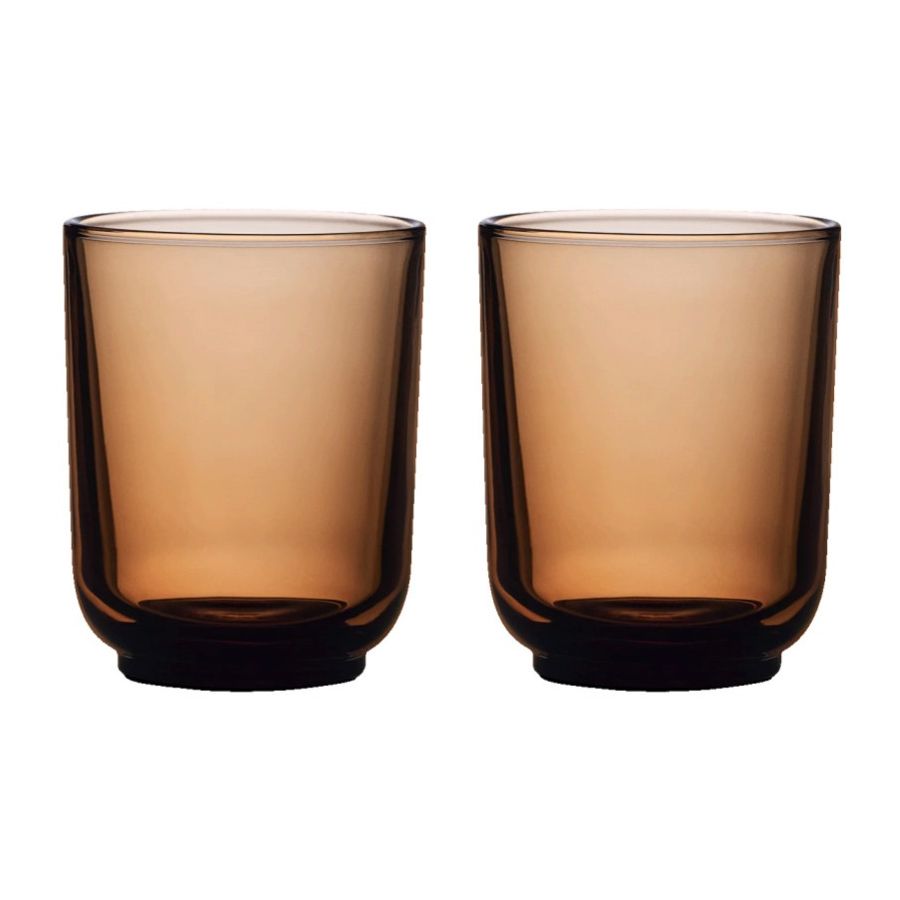 Fellow Pirch latteglas 2 x 325 ml, Amber