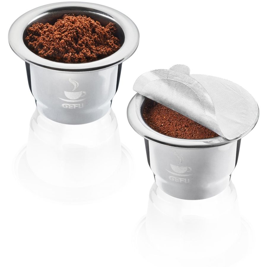 Gefu Conscio uudelleenkäytettävät Nespresso-yhteensopivat kahvikapselit, 2 kpl