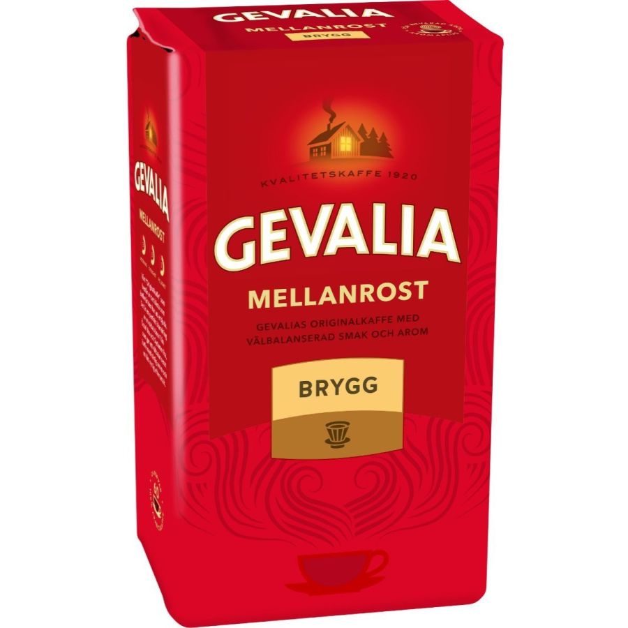 Gevalia Mellanrost Brygg suodatinkahvi 450 g jauhettu