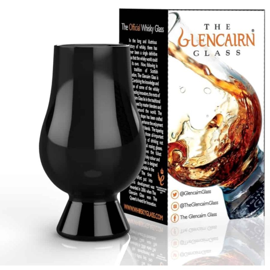 Glencairn Glass sokkomaistelulasi viskille, musta
