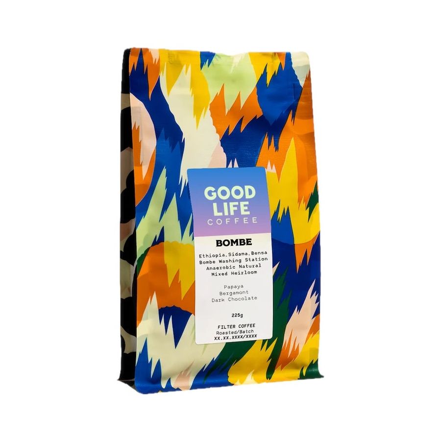 Good Life Coffee Bombe Anaerobic Natural, Etiopia 225 g kahvipavut
