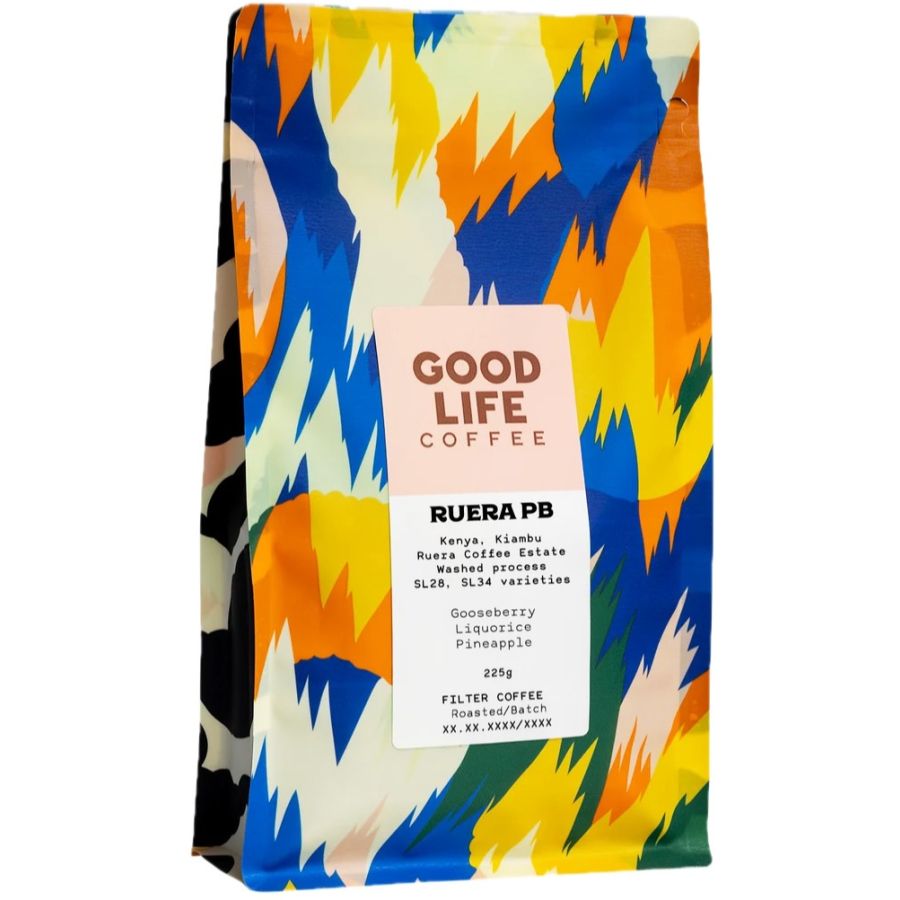 Good Life Coffee Ruera PB Washed, Kenia 225 g kahvipavut