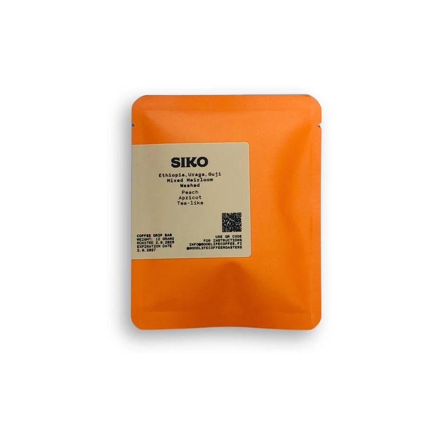 Good Life Coffee Siko Washed, annoskahvipussi 5 x 12 g