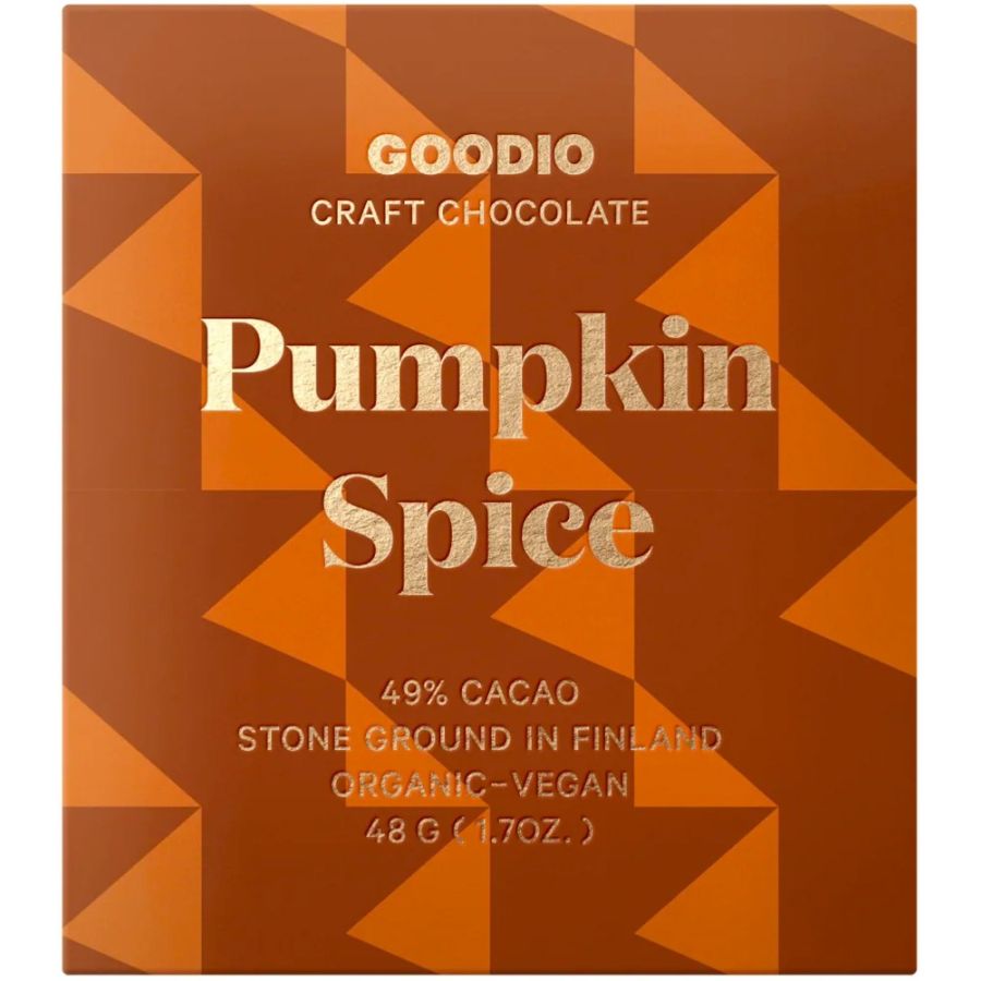 Goodio Pumpkin Spice luomu-suklaa 49%, 48 g