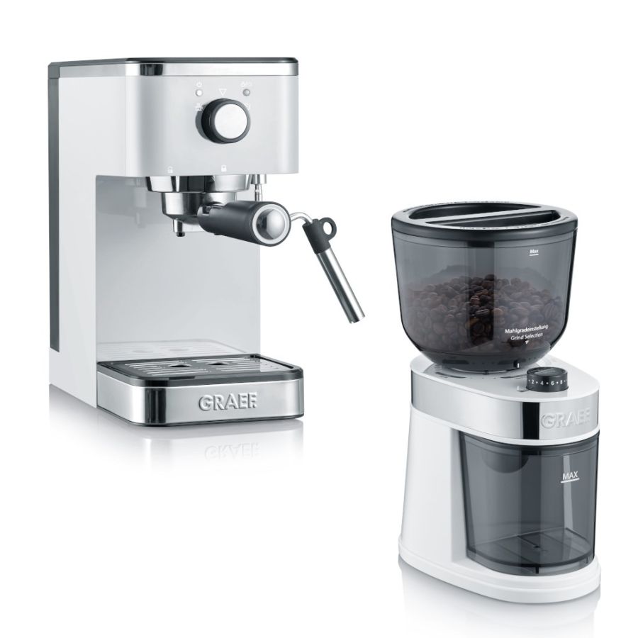 Graef Salita espressokone + CM201-kahvimylly