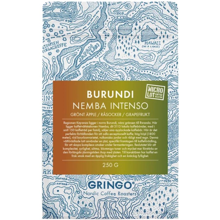 Gringo Nordic Burundi Nemba Intenso Red Bourbon 250 g kahvipavut