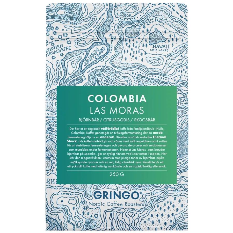 Gringp Nordic Colombia Las Moras 250 g kahvipavut