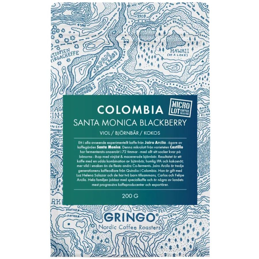Gringo Nordic Colombia Santa Monica Blackberry 200 g kahvipavut