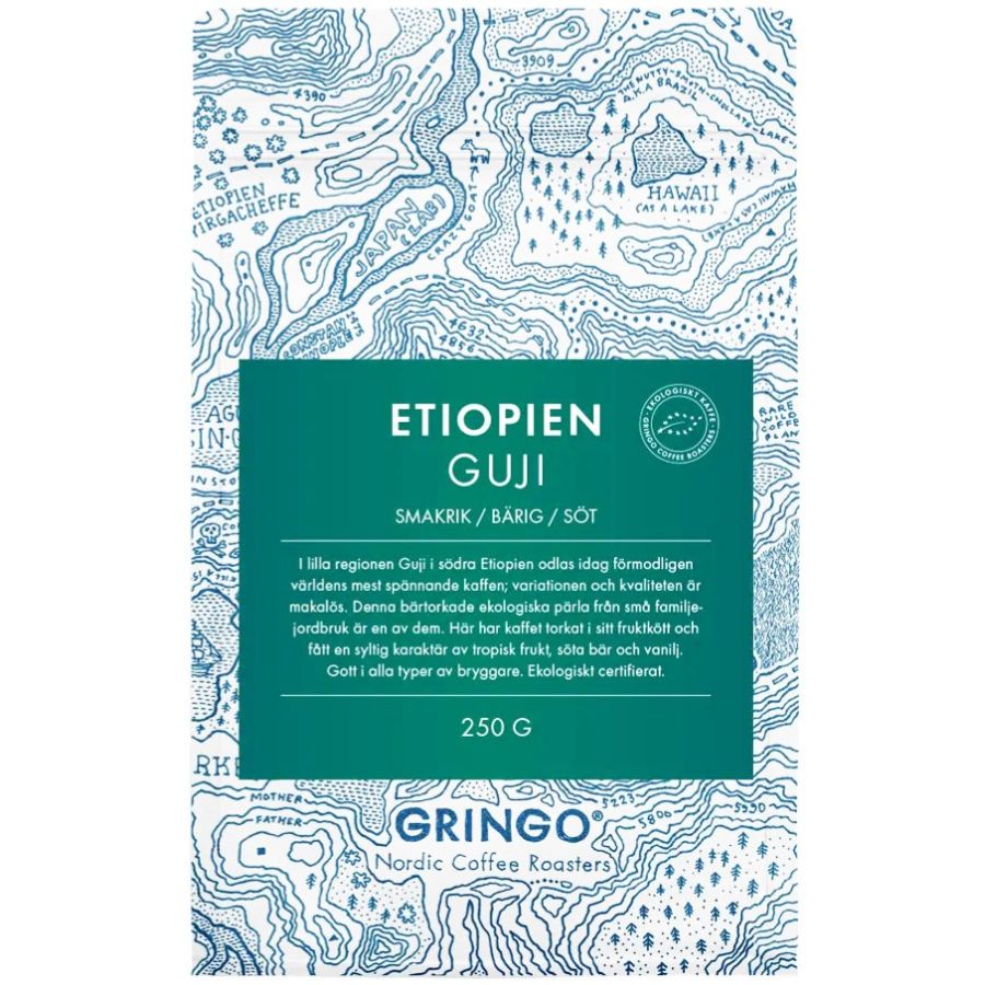 Gringo Nordic Etiopien Guji Organic 250 g kahvipavut
