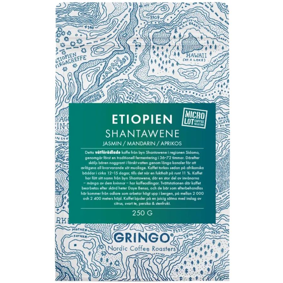Gringo Nordic Etiopien Shantawene 250 g kahvipavut