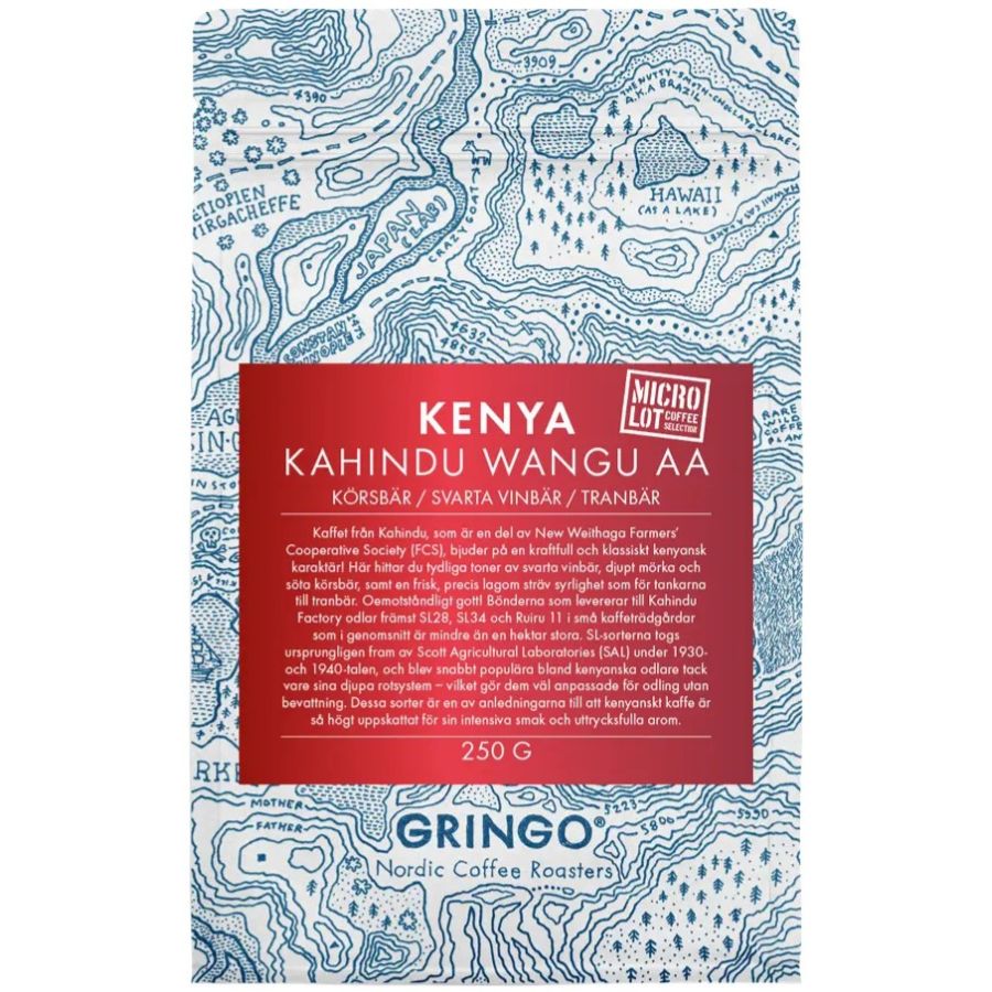 Gringo Nordic Kenya Kahindu Wangu AA 250 g kahvipavut
