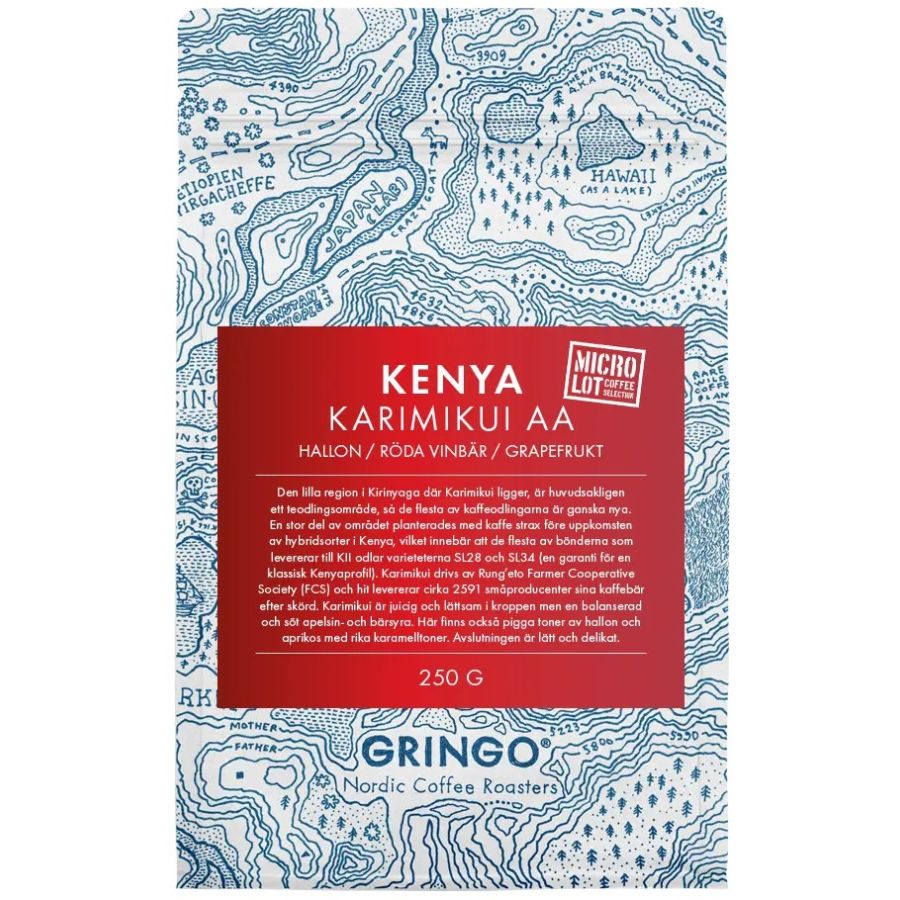 Gringo Nordic Kenya Karimikui AA 250 g kahvipavut