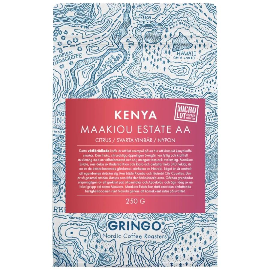 Gringo Nordic Kenya Maakiou Estate AA 250 g kahvipavut