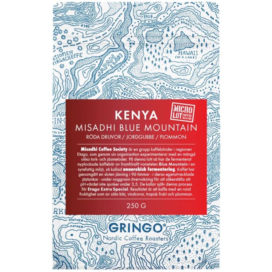 Gringo Nordic Kenya Misadhi Blue Mountain 250 g Coffee Beans