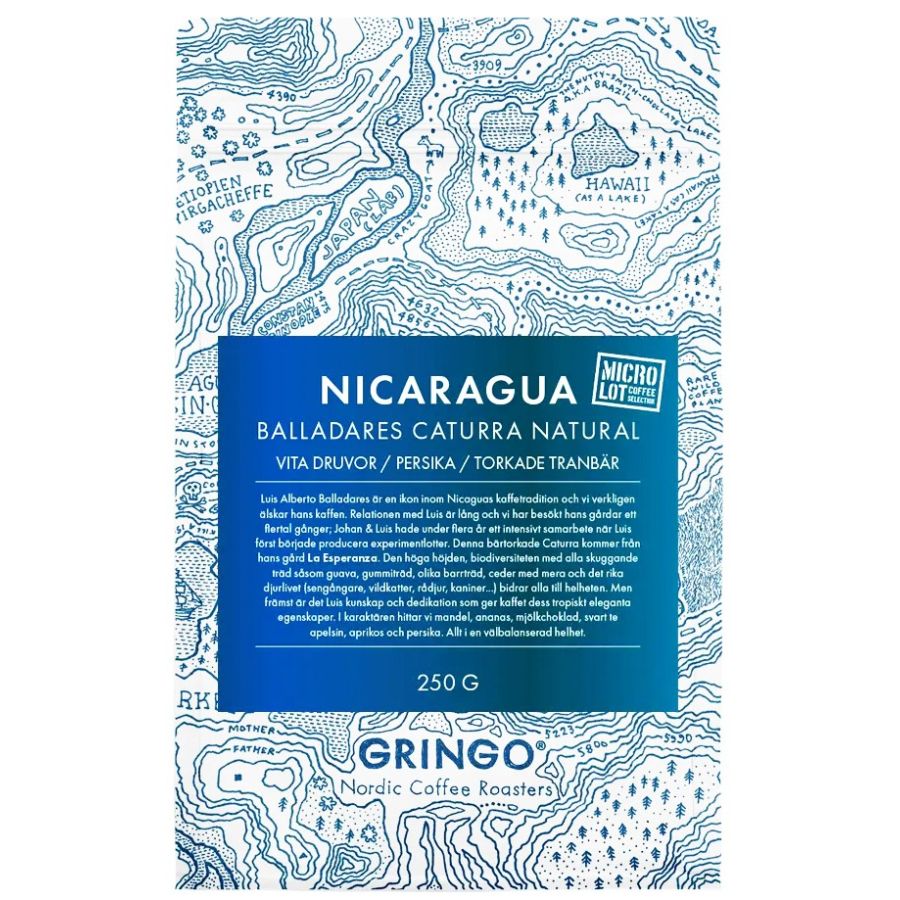 Gringo Nordic Nicaragua Balladares Caturra Natural 250 g kahvipavut