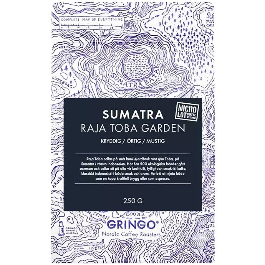 Gringo Nordic Sumatra Raja Toba Garden 250 g kahvipavut