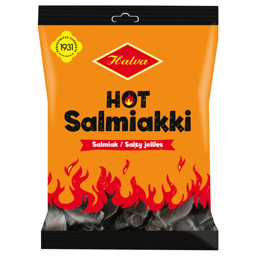 Halva Halva Hot Salmiakki 160 g pussi