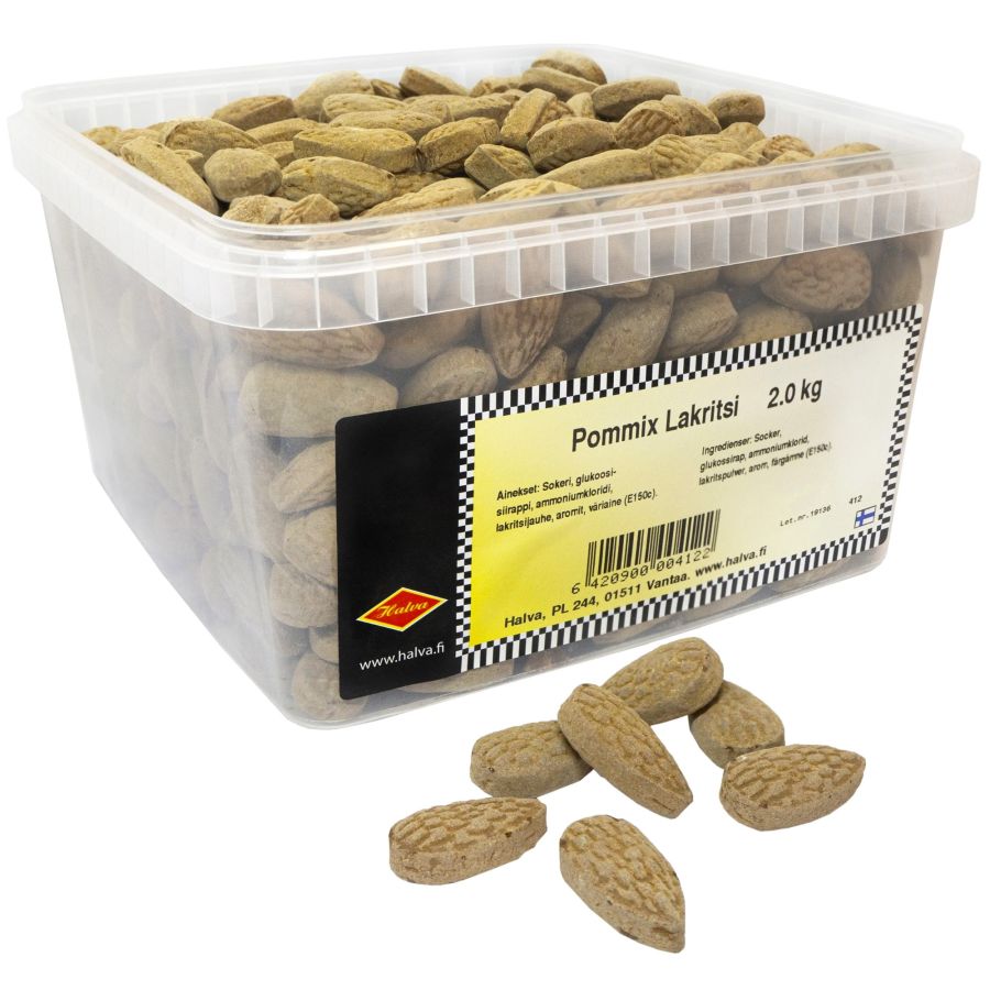Halva Pommix lakritsimakeinen, laatikko 2 kg
