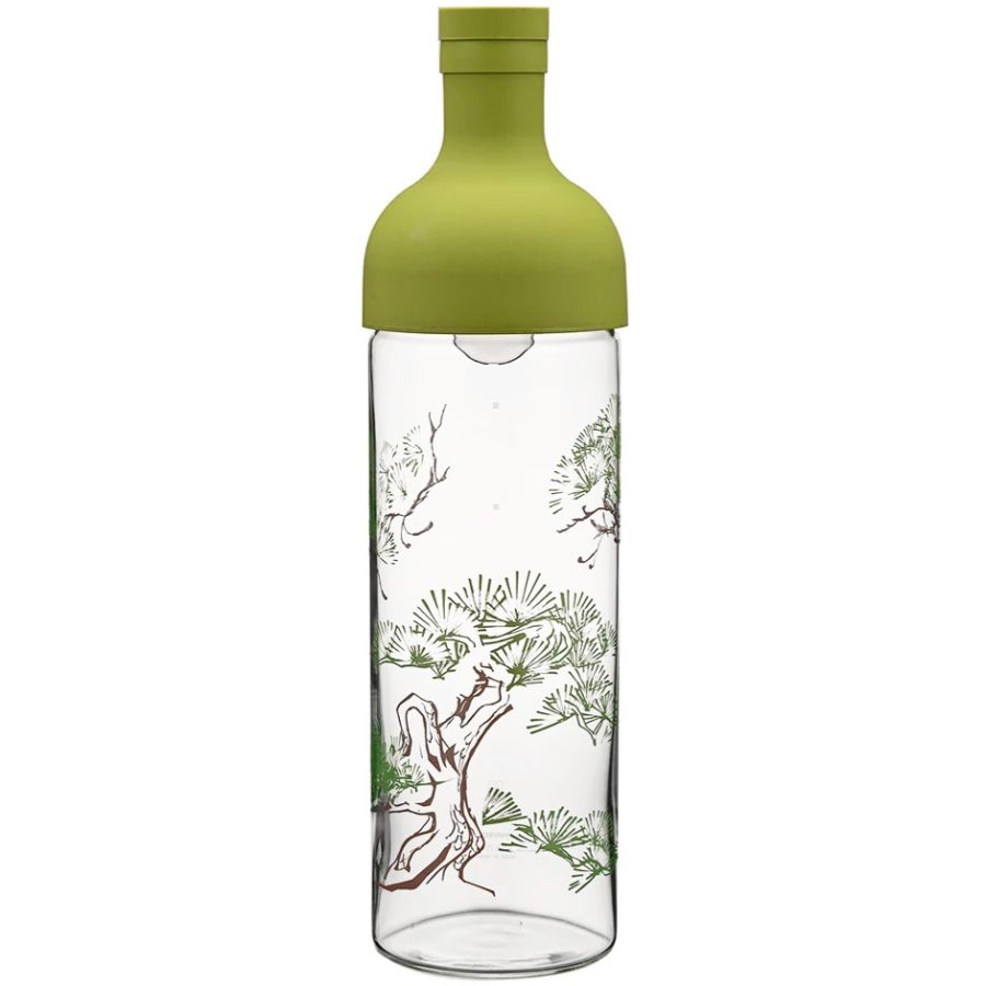 Hario AYA Filter-In Cold Brew Tea Bottle -teepullo 750 ml, Pine Tree