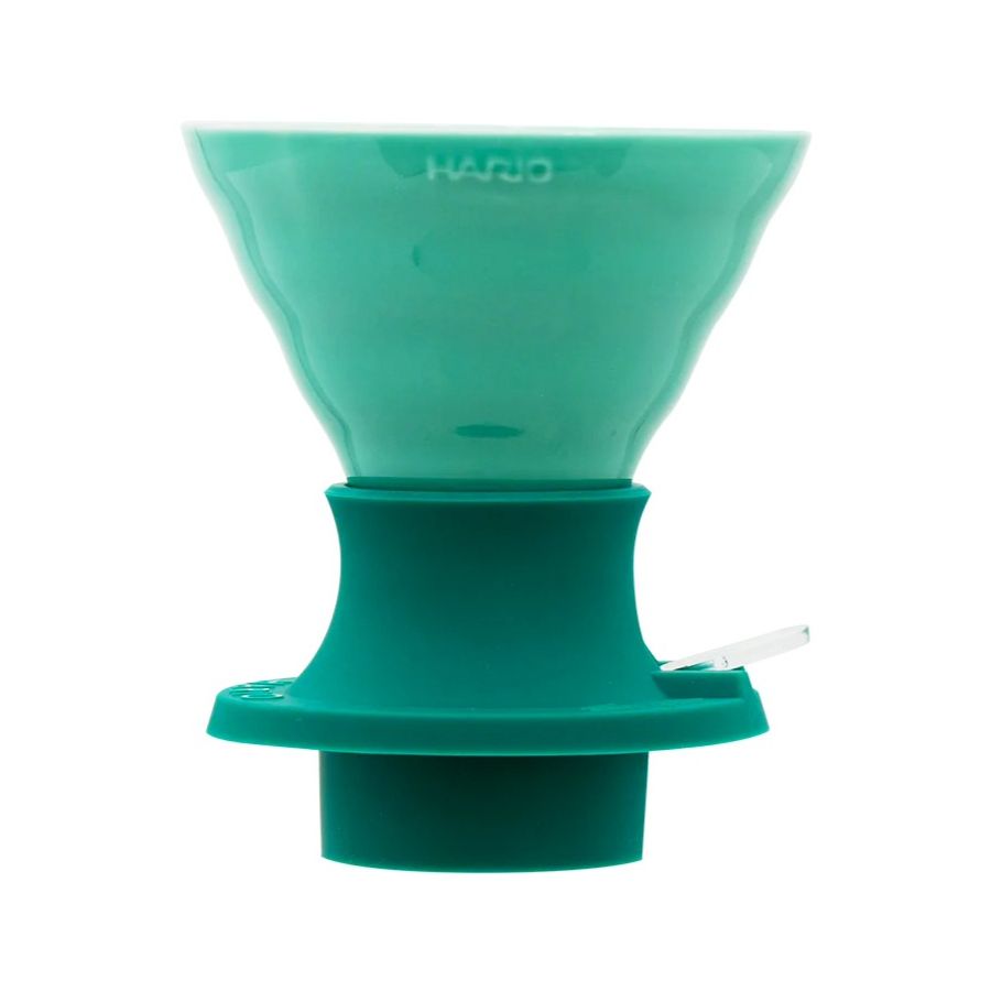 Hario V60 Immersion Dripper Switch Ceramic koko 02 + suodatinpaperit, turkoosi