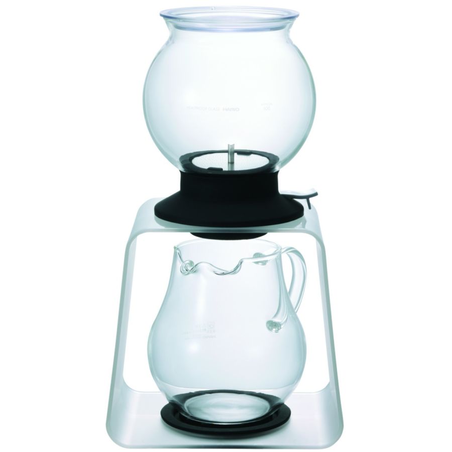 Hario Largo Tea Dripper teesuodatinsetti telineellä ja kannulla