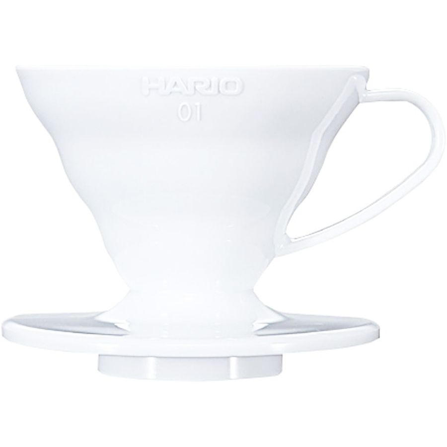 Hario V60 Dripper koko 01 suodatinsuppilo, valkoinen muovi