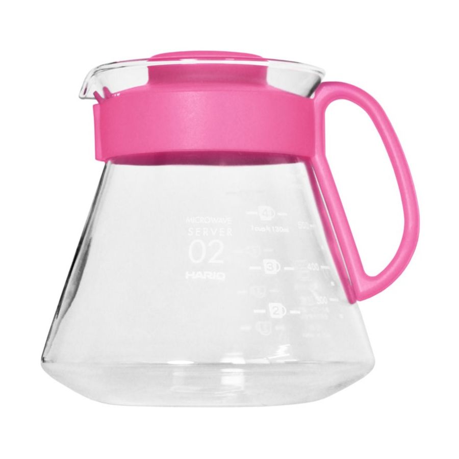 Hario Hario V60 Range Server Candy Edition kahvikannu koko 02, 600 ml Flamingo Pink