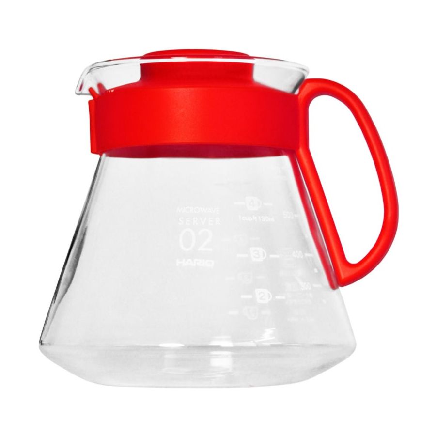 Hario Hario V60 Range Server Candy Edition koko 02, 600 ml Desert Red