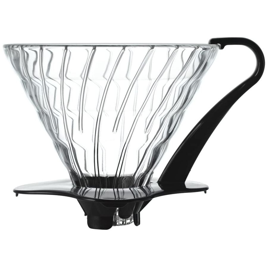 Hario V60 Glass Coffee Dripper koko 03, musta