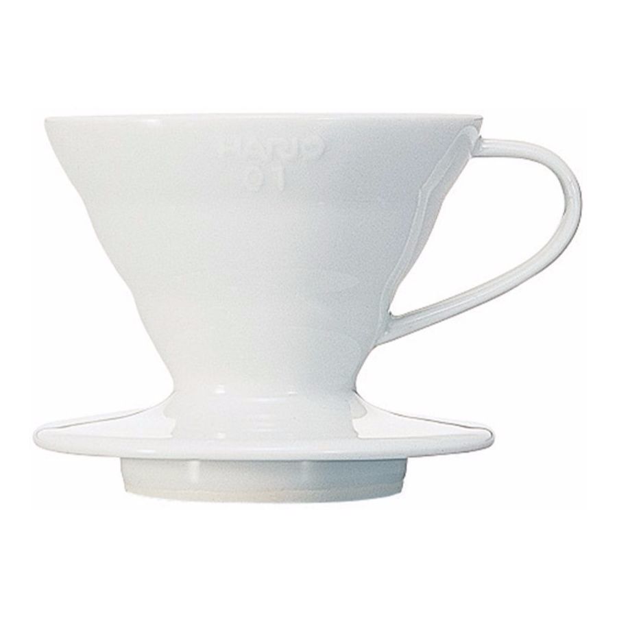 Hario V60 Dripper koko 01 keraaminen suodatinsuppilo, valkoinen