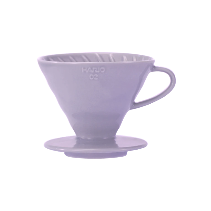Hario V60 Dripper koko 02 keraaminen suodatinsuppilo, vaalea violetti