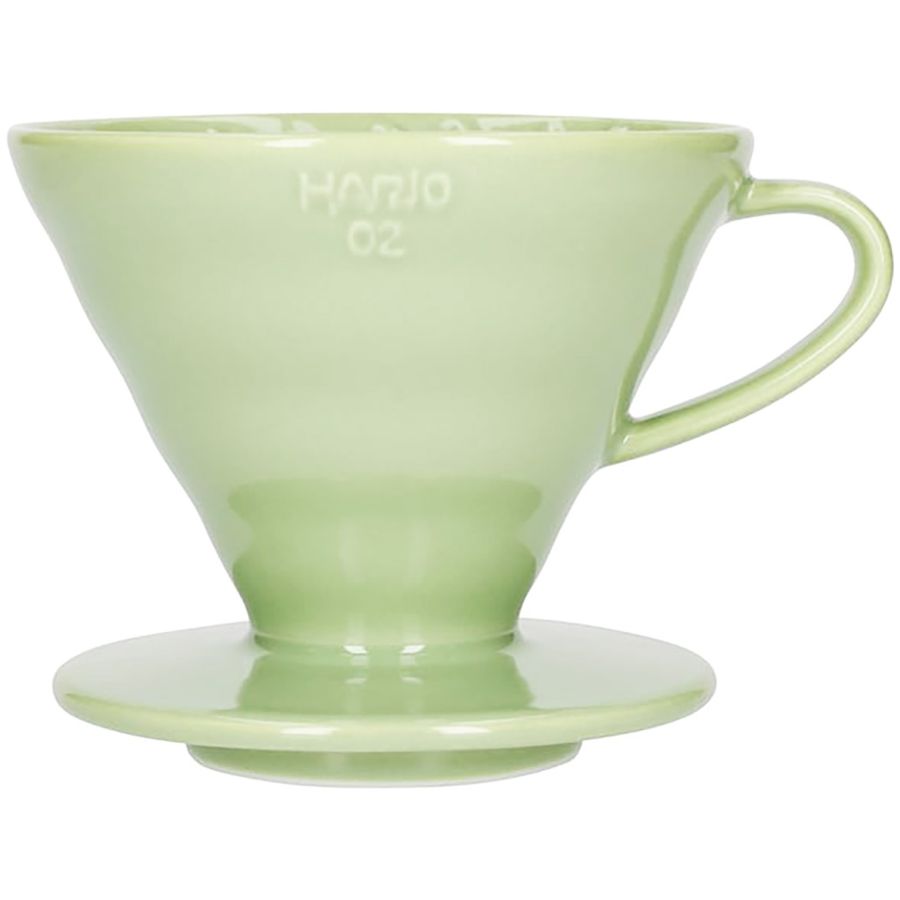 Hario V60 Dripper storlek 02 filterhållare i porslin, Smokey Green