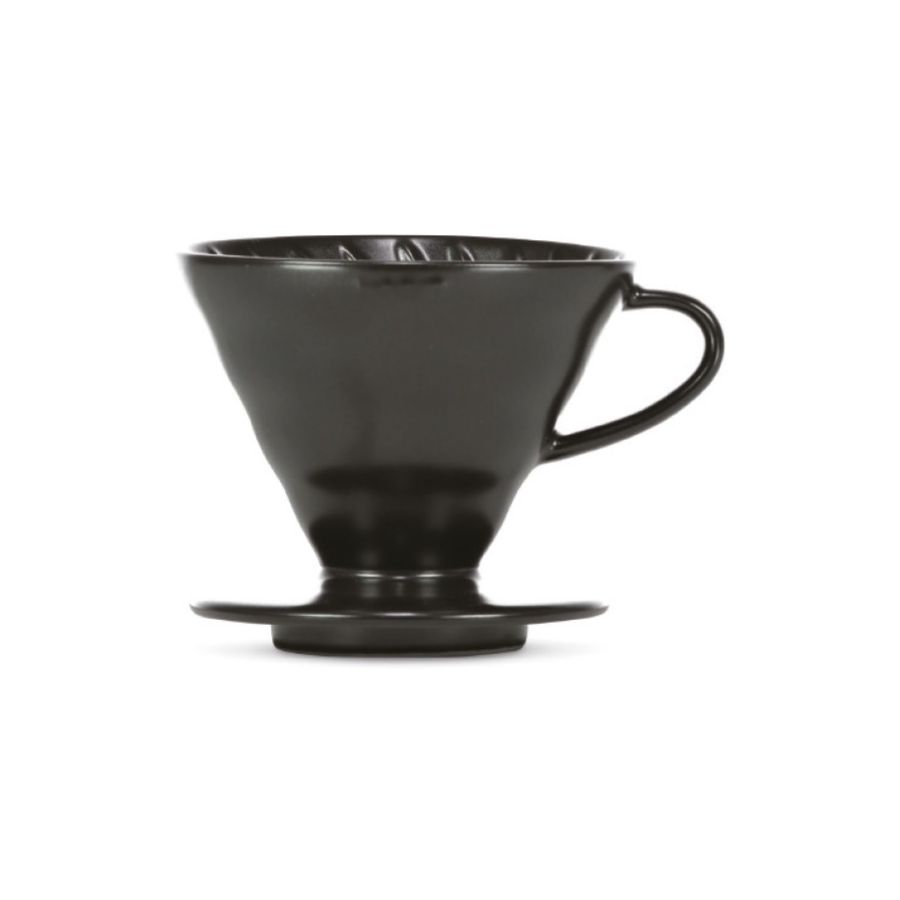 Hario V60 Dripper storlek 02 filterhållare i porslin, mattsvart