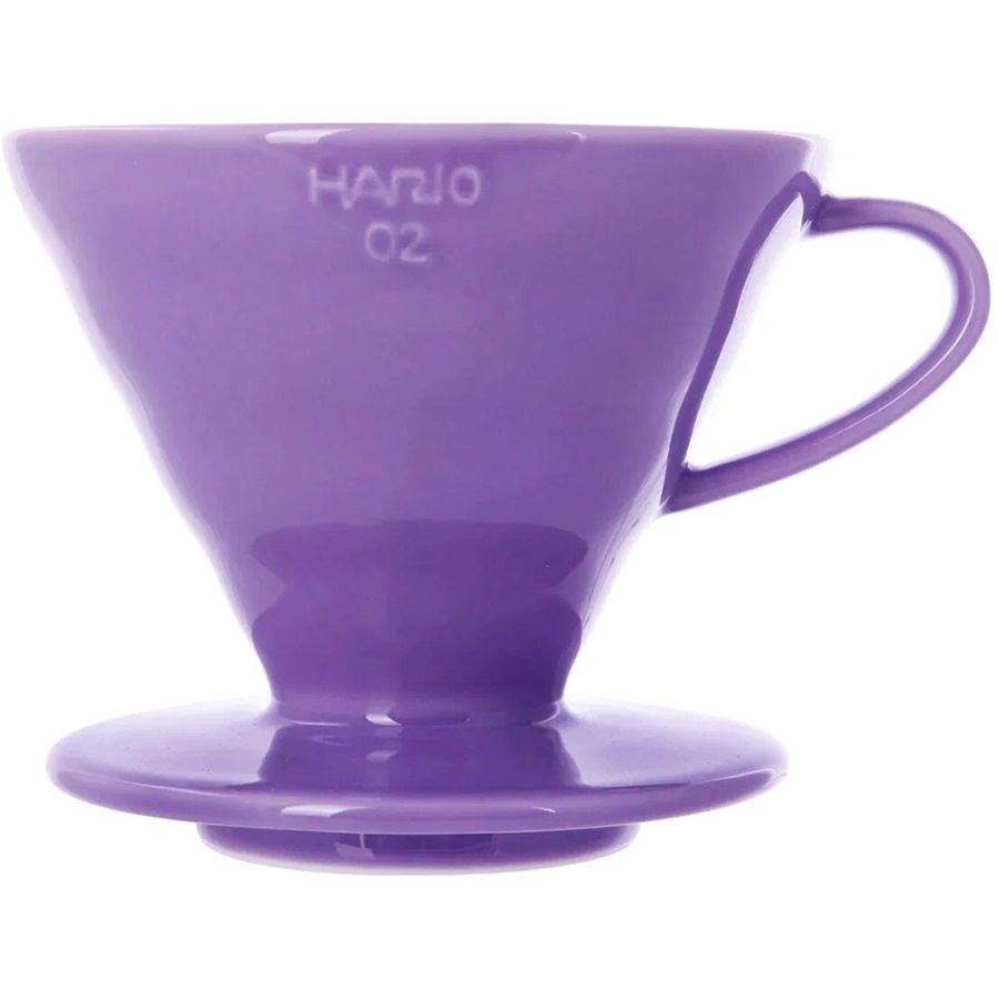Hario V60 Dripper koko 02 keraaminen suodatinsuppilo, violetti