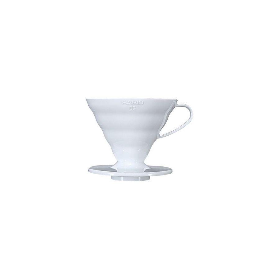 Hario V60 Dripper storlek 02 filterhållare i porslin, vit