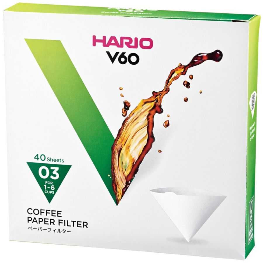 Hario V60 suodatinpaperi koko 03, 40 kpl laatikko