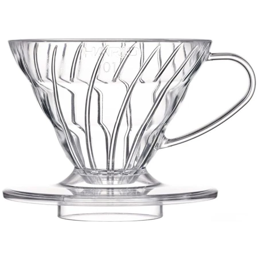 Hario V60 Tritan Dripper suodatinsuppilo koko 01, kirkas