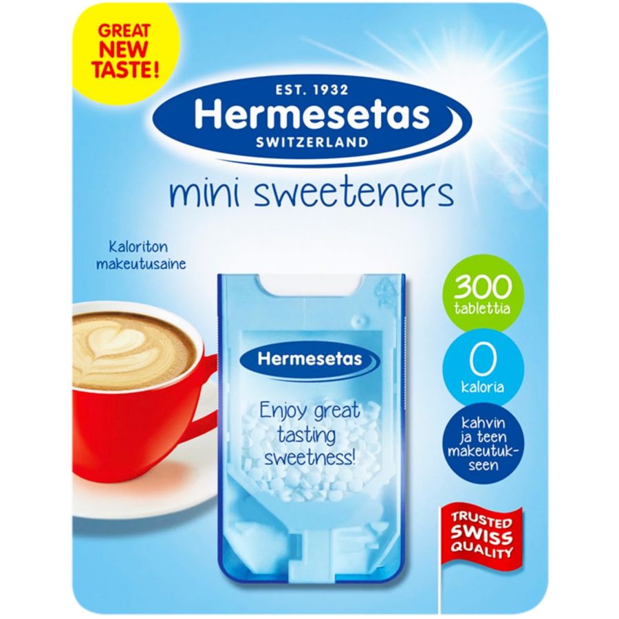 Hermesetas Mini Sweeteners taskurasia 300 tablettia