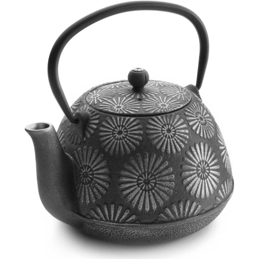 Ibili Cast Iron Tea Pot 1.2 l, Flowers