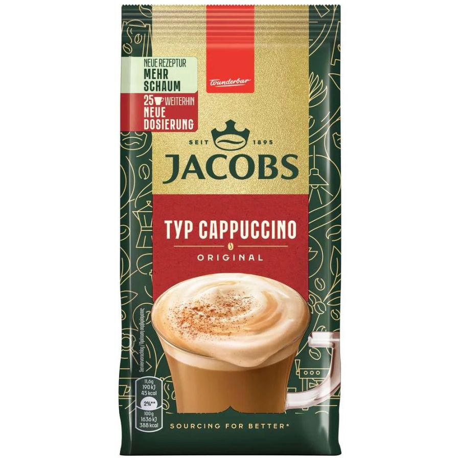 Jacobs Cappuccino Original pikakahvi 290 g