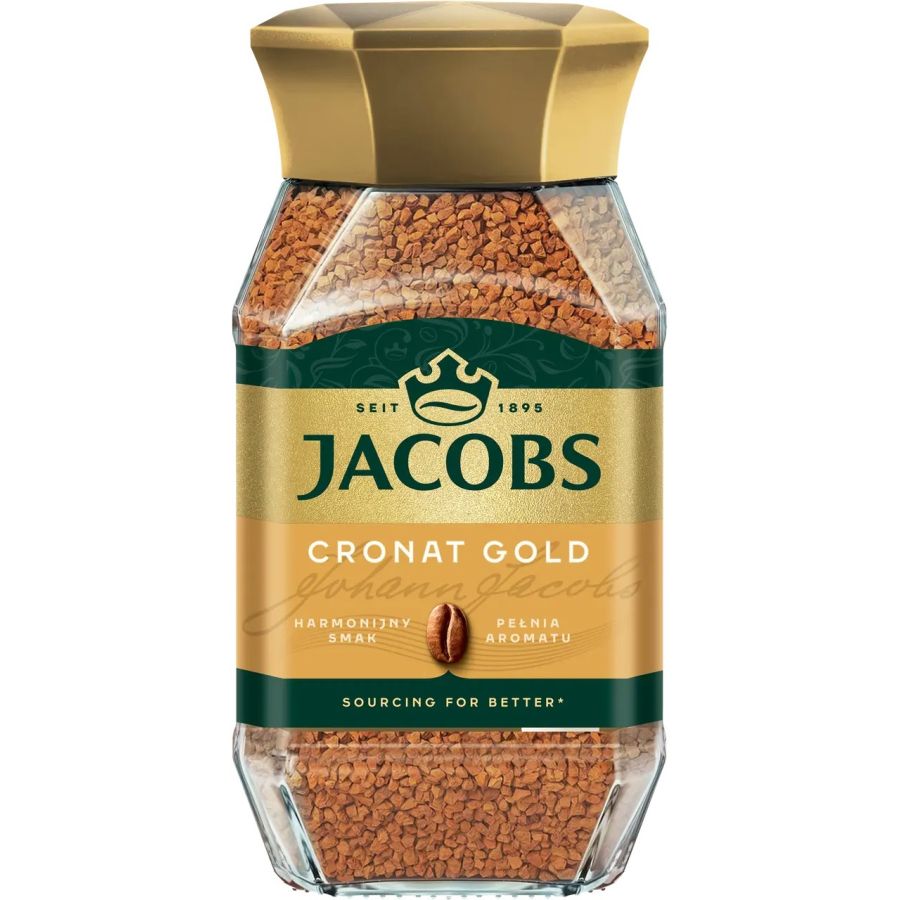 Jacobs Cronat Gold pikakahvi 200 g lasipurkki