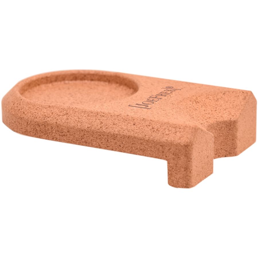 JoeFrex Corner Mat Tamper Holder tamperställ, kork