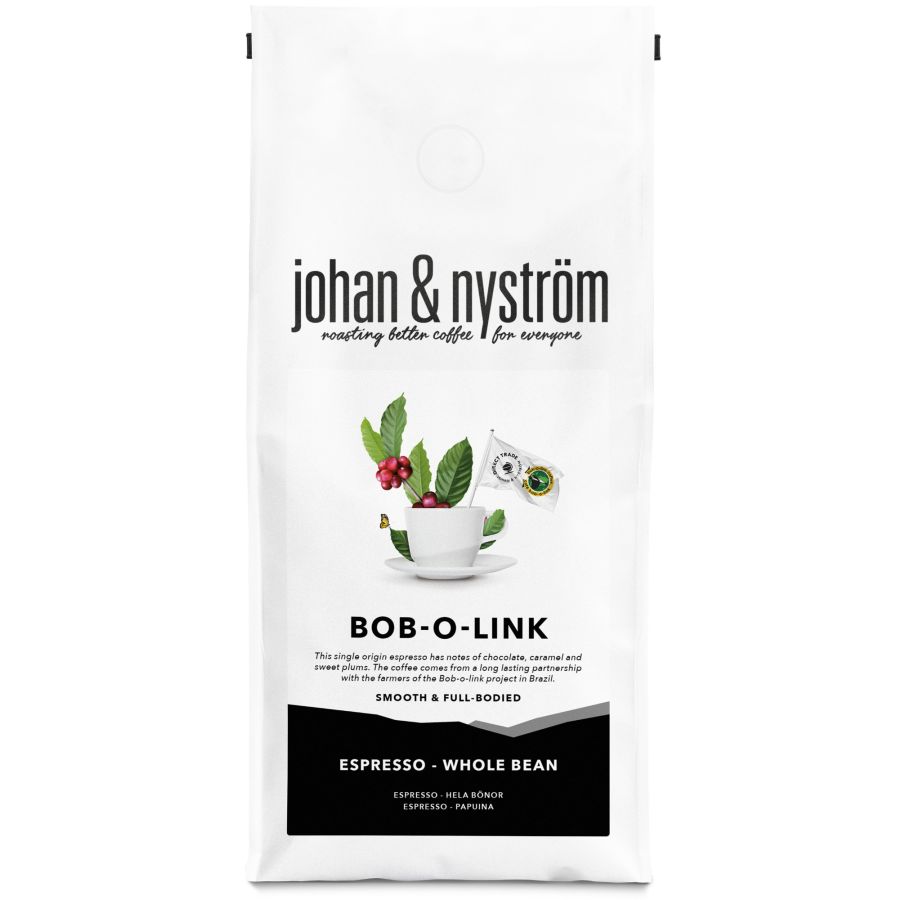 Johan & Nyström Bob-O-Link Brazil Espresso 500 g kahvipavut
