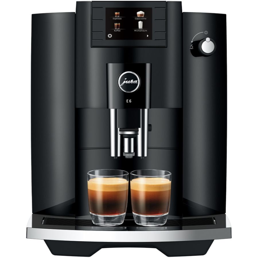 Jura E6 (EC) kaffeautomat, Piano Black