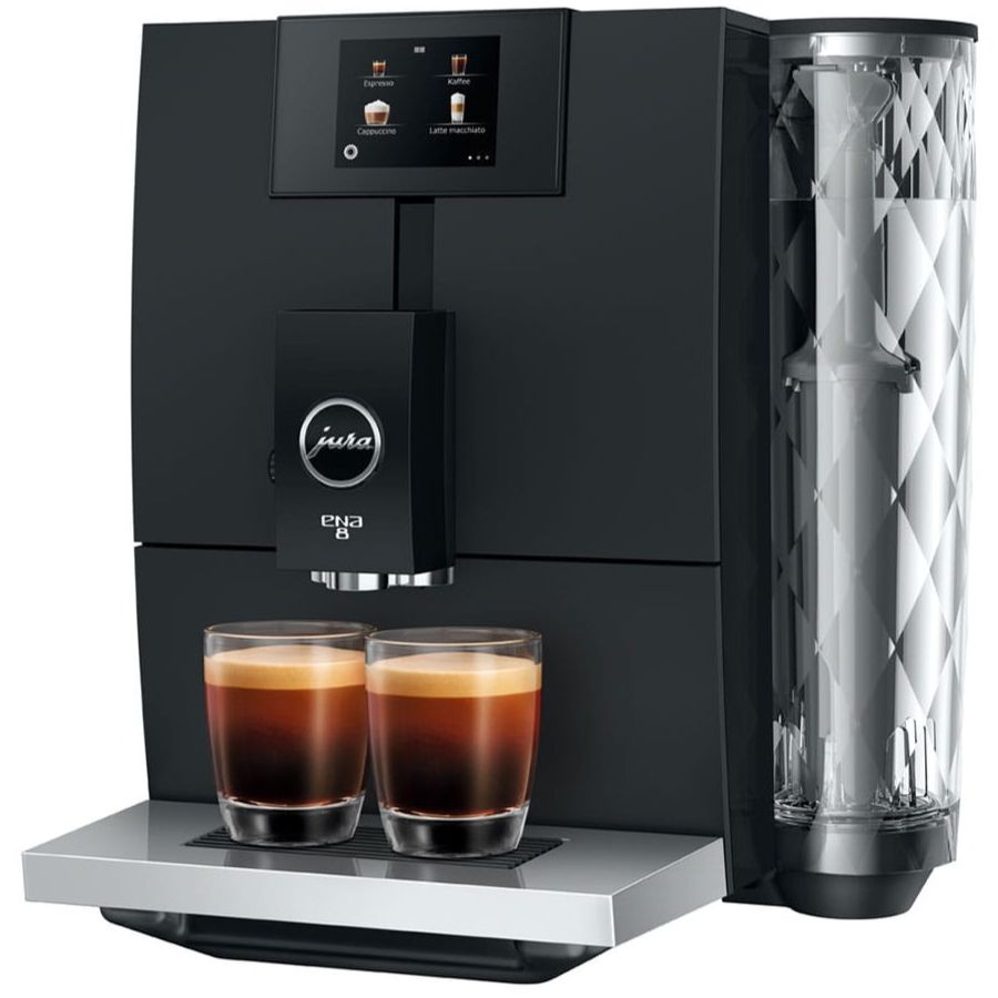 Jura ENA 8 (EC) Fully Automatic Coffee Machine, Metropolitan Black