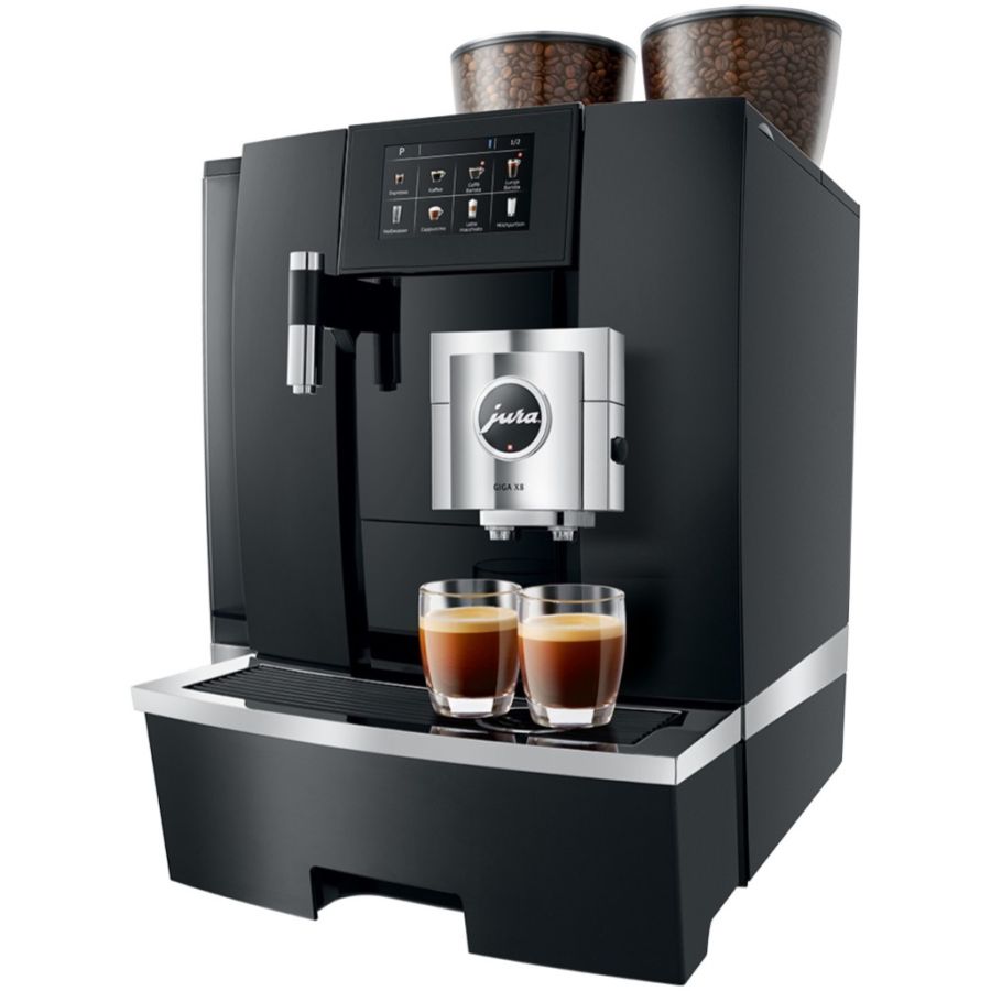 Jura GIGA X8 G2 Professional Coffee Machine, Black Aluminium