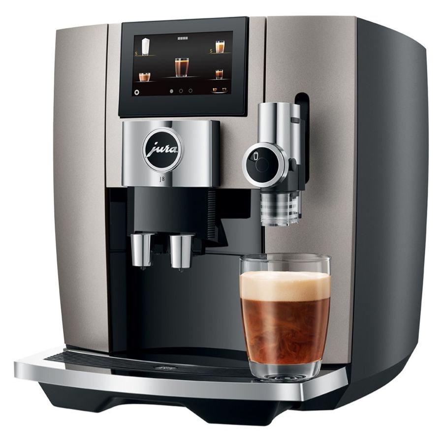 Jura J8 Automatic Coffee Machine, Midnight Silver