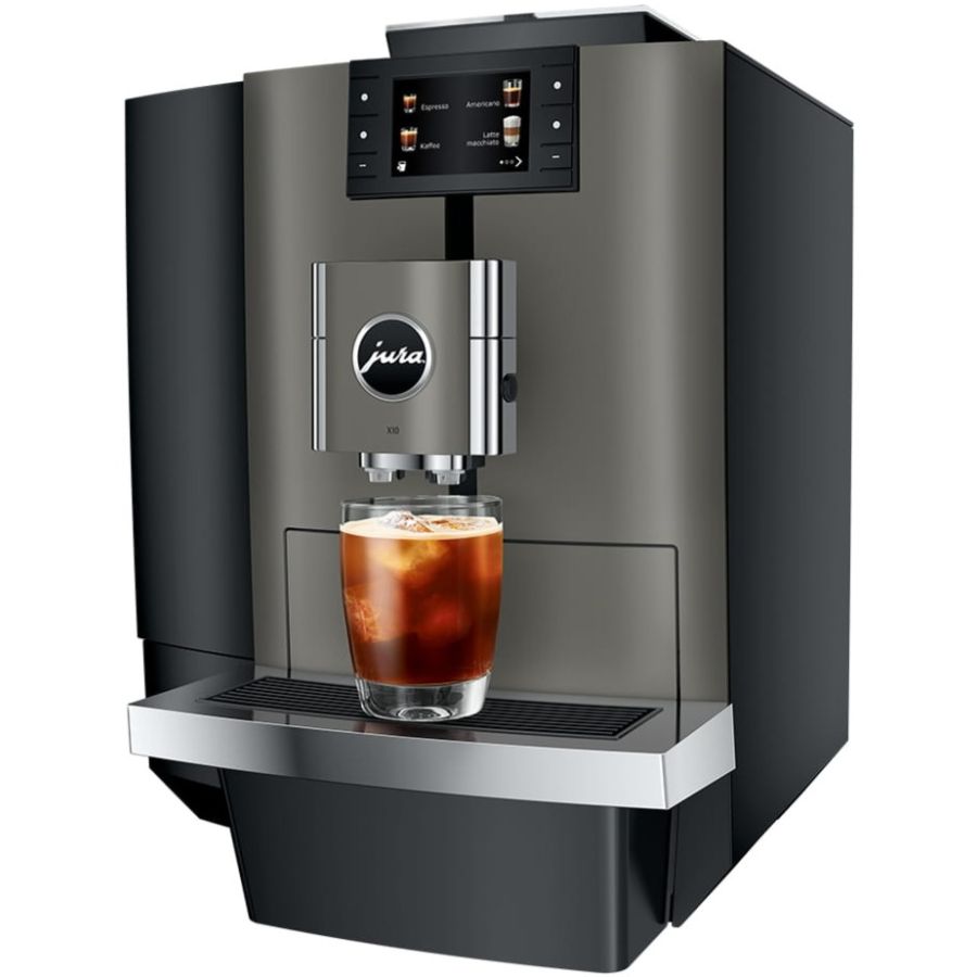 Jura X10 (EA) Fully Automatic Coffee Machine, Dark Inox