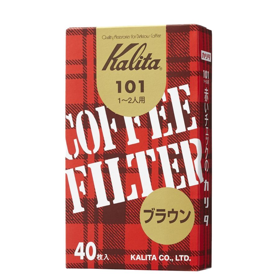 Kalita 101 oblekt kaffefilter, 40 st